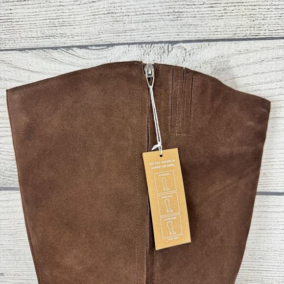 Dolce Vita Virona H2O Dark Brown Suede Extra Wide Calf Boots Size 11 - Picture 7 of 11